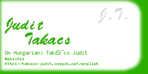 judit takacs business card